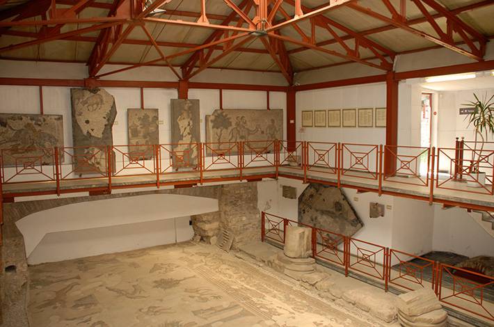 Great Palace Mosaics   Mare breastfeeding foal Goose-bearing children  Goat Milking Man  Donkey feeding child